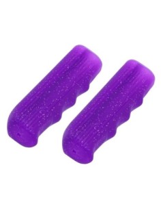 Custom Grips 7/8 long 116mm Kraton Rubber Sparkle/Purple.